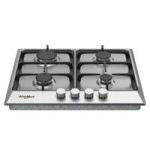 Parrilla de Gas 23 IN 4 quemadores Acero inoxidable Gris