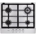 Parrilla de Gas 24" con 4 quemadores Acero inoxidable Gris